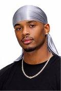 Silver Silk Durag for 360 Waves | WAVEX Australia