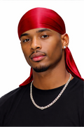Red Silk Durag for 360 Waves | WAVEX Australia