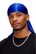 Blue Silk Durag for 360 Waves | WAVEX Australia